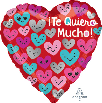 18H TE QUIERO MUCHO HEART FACES (D) sale