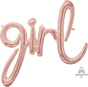 CONSUMER INFLATED LETTER PHRASES GIRL ROSE GOLD 29(PKG)