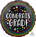 18C CONGRATS GRAD COLORFUL CIRCLES (D) sale