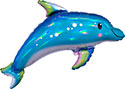 LRG SHP IRIDESCENT BLUE DOLPHIN 29 (HOLO)(PKG)