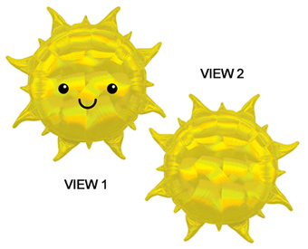 LRG SHP IRIDESCENT SUN 27 (HOLO)(PKG)