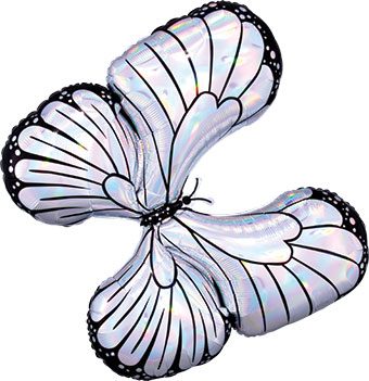 LRG SHP IRIDESCENT BUTTERFLY (HOLO) 30 (PKG)(D) sale