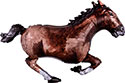 LRG SHP GALLOPING HORSE 40