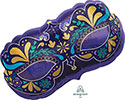 LRG SHP MARDI GRAS MASK IN DISGUISE (HOLO)30 (PKG)(D) sale