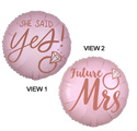 18C BLUSH WEDDING SHE SAID YES (PKG)