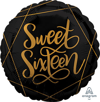 18C ELEGANT SWEET SIXTEEN BLACK (D) sale