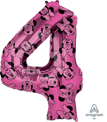 LRG SHP NUMBER 4 MINNIE MOUSE FOREVER 34 (PKG)(D) sale