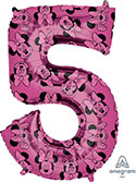 LRG SHP NUMBER 5 MINNIE MOUSE FOREVER 34 (PKG)(D) sale