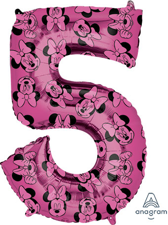 LRG SHP NUMBER 5 MINNIE MOUSE FOREVER 34 (PKG)(D) sale