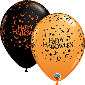 11C HAPPY HALLOWEEN MOONS & STARS ARD ASST (BAG50)