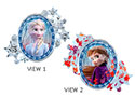 LRG SHP FROZEN 2 FRAME ANNA & ELSA SATIN 30 (PKG)