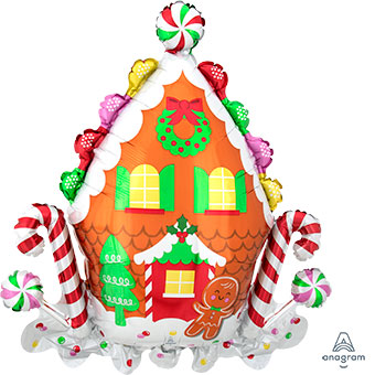 LRG SHP GINGERBREAD HOUSE 31 (PKG)