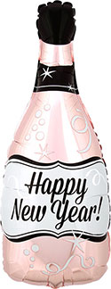 18SHP HAPPY NEW YEAR ROSE GOLD BUBBLY BOTTLE (PKG)(D) sale