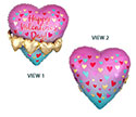 LRG SHP HVD GOLD HEART GARLAND 21(MULTI-BLN)(PKG)(D) sale