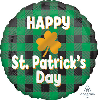 18C HAPPY ST. PATRICK'S DAY PLAID (PKG)(D) sale