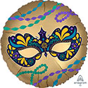 18C SATIN NIGHT IN DISGUISE MARDI GRAS MASK (PKG)(D) sale