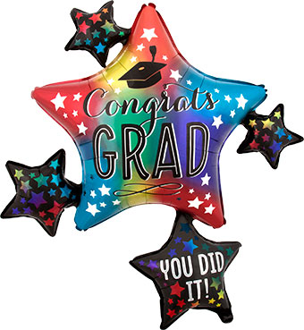 LRG SHP CONGRATS GRAD YOU DID IT CLUSTER 35 (PKG)(D) sale