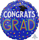 18C CONGRATS GRAD COLORFUL DOTS (D) sale