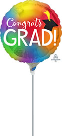 9C COLORFUL CONGRATS GRAD AIR FILL ONLY (D)