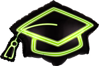 LRG SHP NEON GRAD CAP 31 (PKG)(D) sale