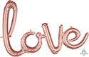 CONSUMER INFLATED PHRASE SCRIPT LOVE ROSE GOLD 31 (PKG)