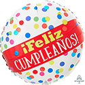 18C FELIZ CUMPLEANOS PRIMARY DOTS (PKG)(D)