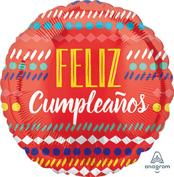 18C FELIZ CMPLEANOS FESTIVE STREAMERS (PKG)(D)