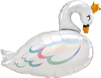 LRG SHP IRIDESCENT SWAN (HOLO) 29 (PKG)(D)