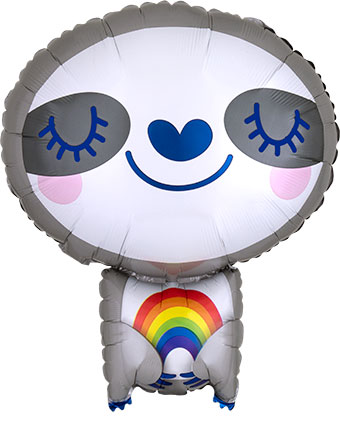 18SHP SLOTH WITH RAINBOW (PKG)(D)