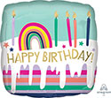 18SQ HB FROSTED RAINBOW STRIPED CAKE (PKG)