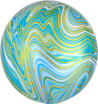 ORBZ MARBLEZ BLUE GREEN (PKG)