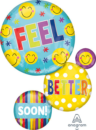 LRG SHP FEEL BETTER SOON BUBBLES 28 (PKG)