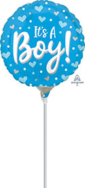 4C IT'S A BOY HEARTS & DOTS AIR FILL ONLY (D)