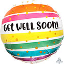 18C GET WELL SOON BOLD STRIPES (PKG)