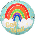 18C GET WELL GOLDEN RAINBOW (PKG)