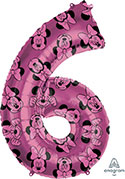 LRG SHP NUMBER 6 MINNIE MOUSE FOREVER 34 (PKG)(D) sale