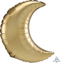 LRG SHP ANAGRAM CRESCENT GOLD SATEEN 26 (SOLD IN 3'S)