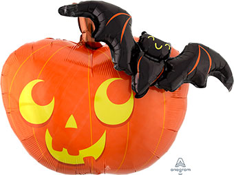 LRG SHP PUMPKIN & BAT 31 (MULTI-BALLOON)(PKG)(D) sale