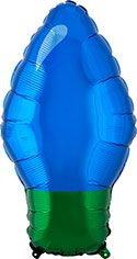 18SHP BLUE CHRISTMAS LIGHT BULB (PKG)(D) sale