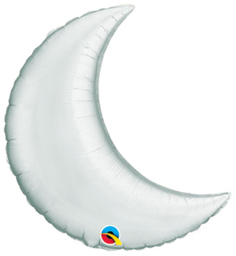 MIN SHP CRESCENT MOON SILVER 9 AIR FILL ONLY