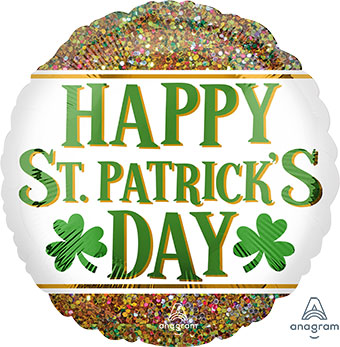 18C HAPPY ST. PATRICK'S DAY GLITTER (PKG)(D) sale