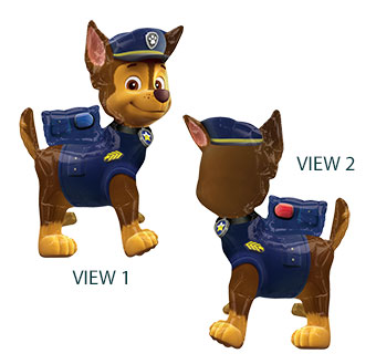 LRG SHP SITTING PAW PATROL CHASE 24 (PKG) AIR FILL