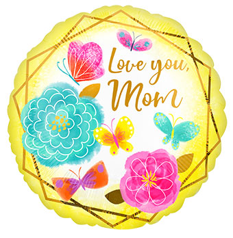 18C LOVE YOU MOM GOLD TRIM (D) sale