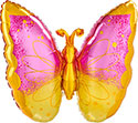 LRG SHP PINK & YELLOW BUTTERFLY 25 (PKG)