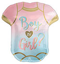 LRG SHP THE BIG REVEAL ONESIE BOY OR GIRL ? (PKG)