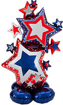 AIRLOONZ PATRIOTIC STAR CLUSTER 59 (PKG)