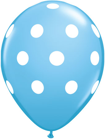 11C POLKA DOTS BIG PALE BLUE (BAG 50)