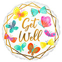 18C GET WELL BUTTERFLIES (PKG)