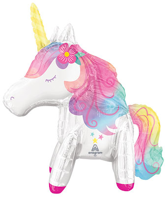 LRG SHP ENCHANTED UNICORN 25 (MULTI BALLOON)(PKG) AIR FILL