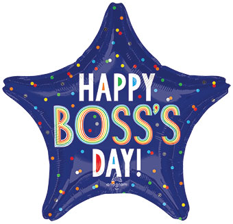 19S HAPPY BOSS'S DAY COLORFUL DOTS (PKG)